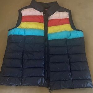 Aqua Girl Black Puffer Vest